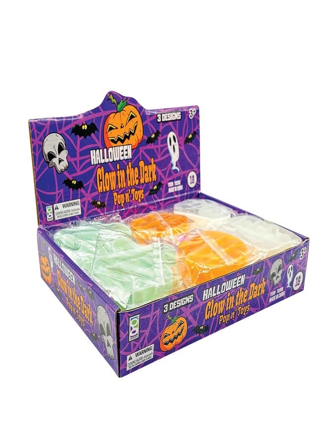 Geddes Raymond Geddes Glow-in-The-Dark Halloween Pop 'N' Toys (18 Pack) Sensory Toddler Popper for Relaxing - Fun Halloween Bulk - Image 5
